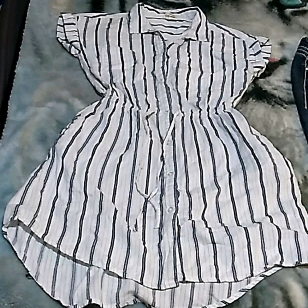Striped shirt dress💲
